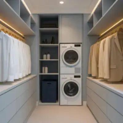 Гардеробная с прачечной