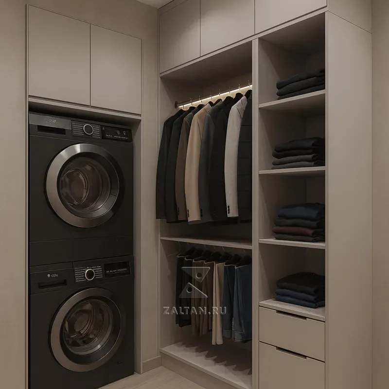 Гардеробная ниша для техники