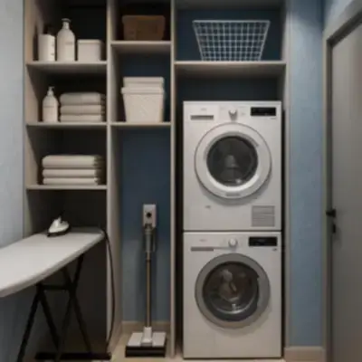 Встроенная мебель для постирочной