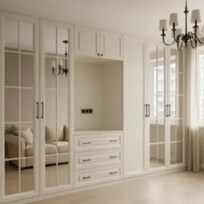 Встроенный шкаф гардероб с нишей