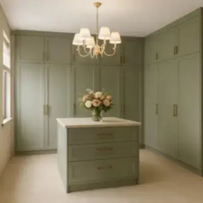 Гардеробная с островом