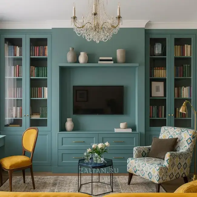 Встроенная стенка под ТВ