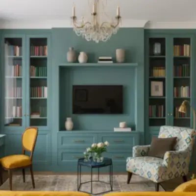 Встроенная стенка под ТВ