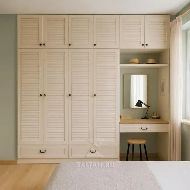 Встроенный шкаф с туалетным столиком