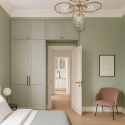 Встроенный шкаф вокруг двери