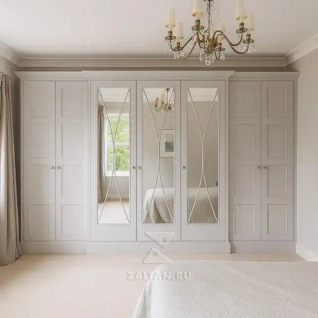 Встроенный шкаф с зеркалами