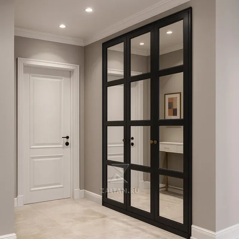 Встроенный шкаф с зеркалами