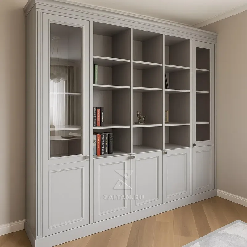 Книжный шкаф неоклассика на заказ