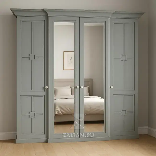 Шкаф платяной с зеркалами