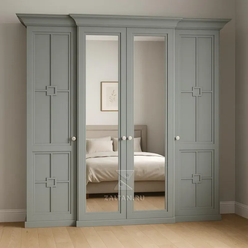 Шкаф платяной с зеркалами