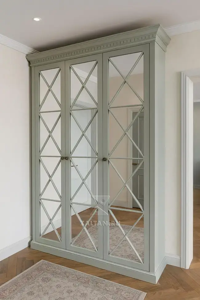 Зеркальный шкаф неоклассика