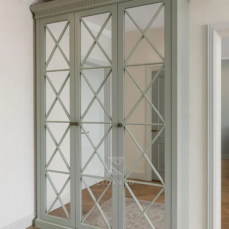 Зеркальный шкаф неоклассика