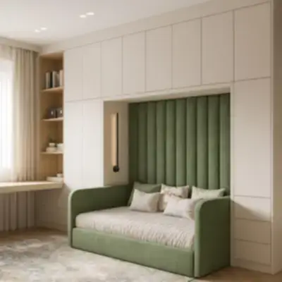 Встроенная кровать в нише
