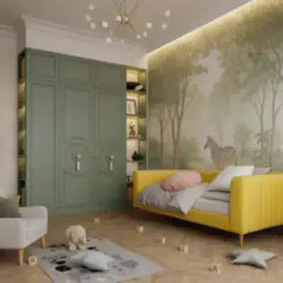 Встроенный шкаф в детскую