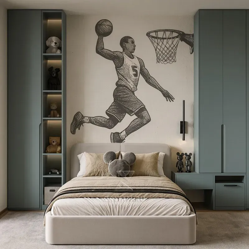 Спальная ниша с шкафами