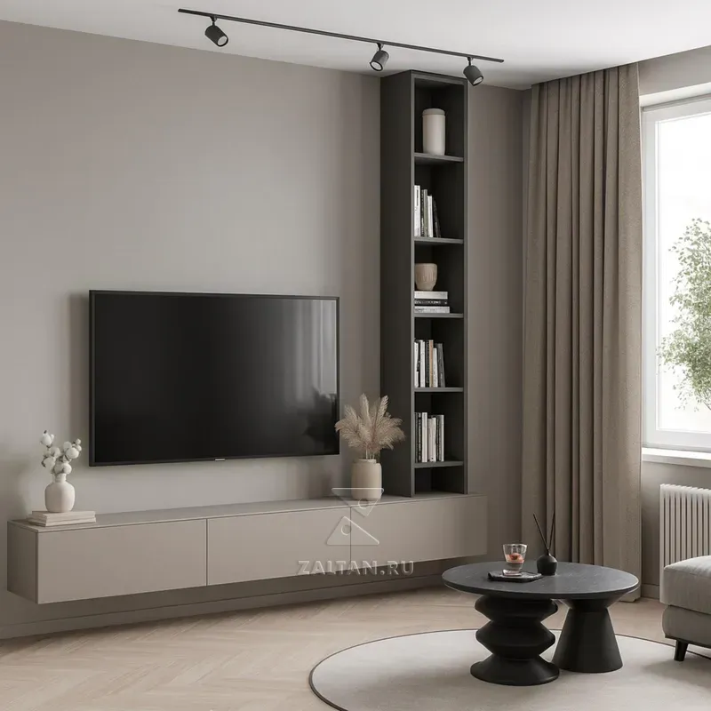 ТВ тумба с пеналом гостинная