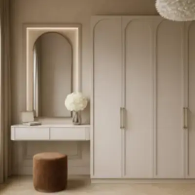 Встроенный шкаф с туалетным столиком