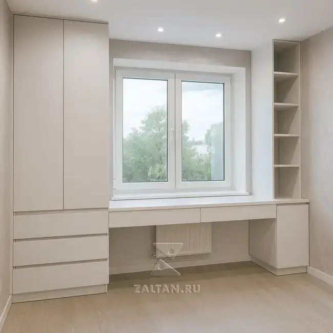 Рабочая зона у окна Белая