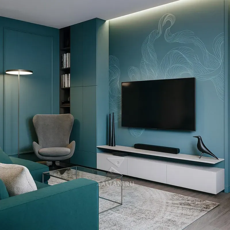 Стенка под ТВ с пеналом