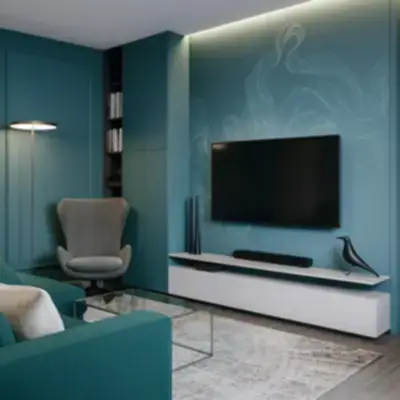 Стенка под ТВ с пеналом