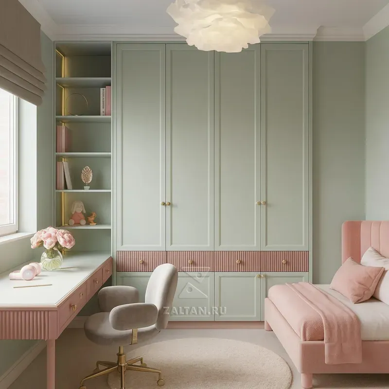 Встроенный шкаф в детскую