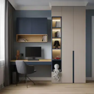 Корпусный шкаф с рабочей зоной