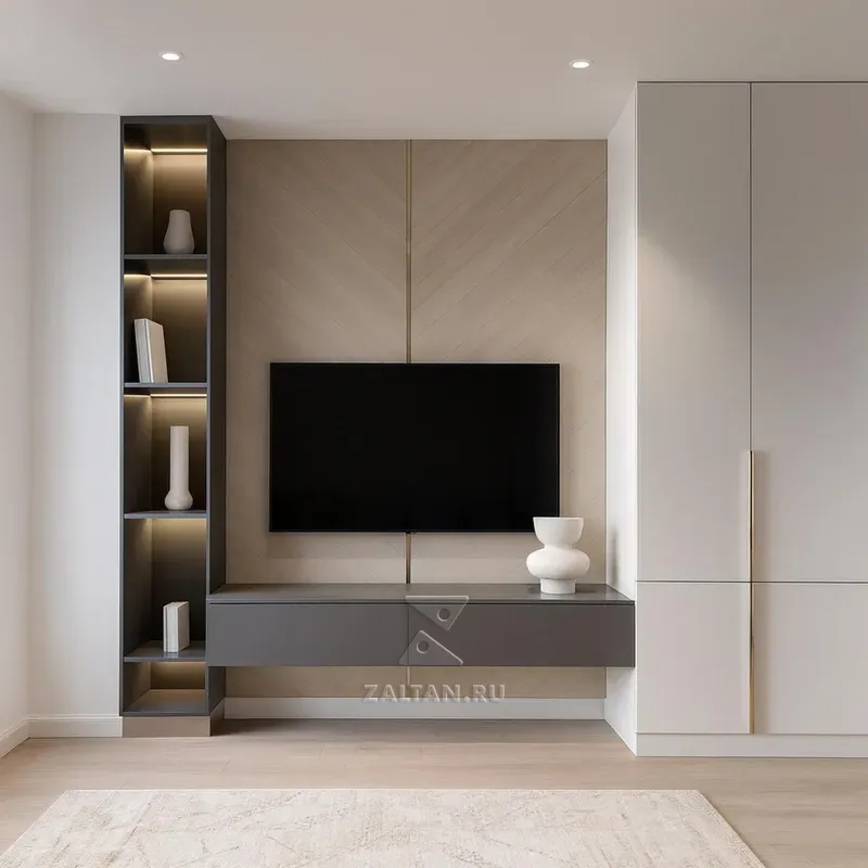 Стенка для гостиной с нишами