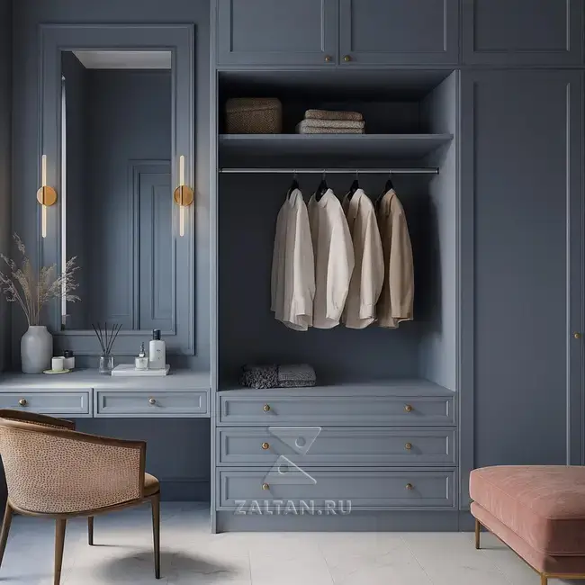 Гардеробная в стиле неоклассика