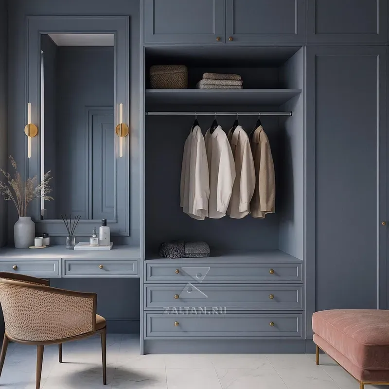 Гардеробная в стиле неоклассика