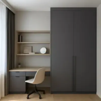 Встроенный шкаф с рабочей зоной