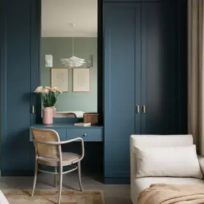 Встроенный шкаф с туалетным столиком