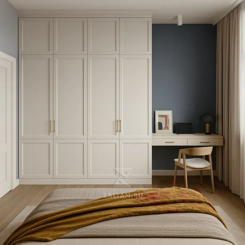 Встроенный шкаф с рабочей зоной