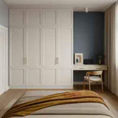 Встроенный шкаф с рабочей зоной