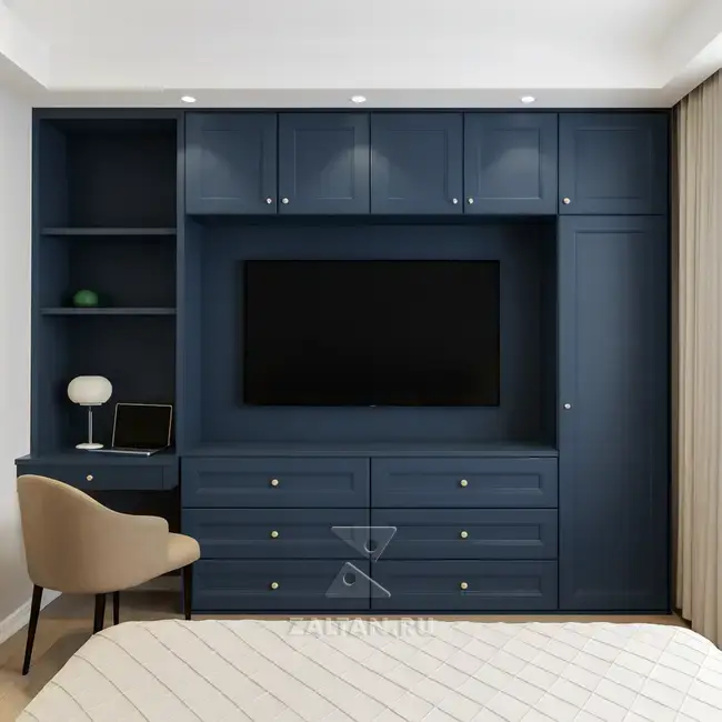 Встроенная стенка под ТВ