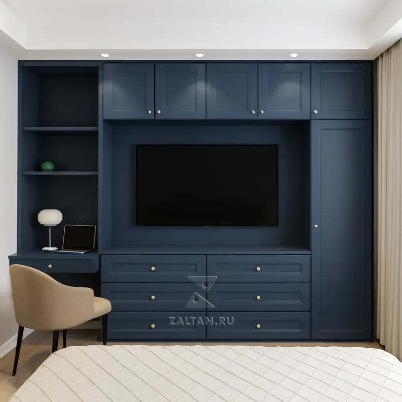 Встроенная стенка под ТВ