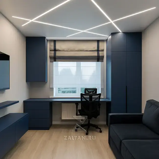 Синяя встроенная рабочая зона