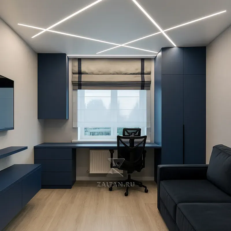 Синяя встроенная рабочая зона