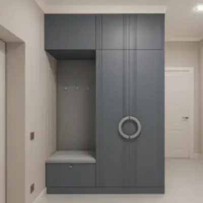 Шкаф в прихожую с банкеткой