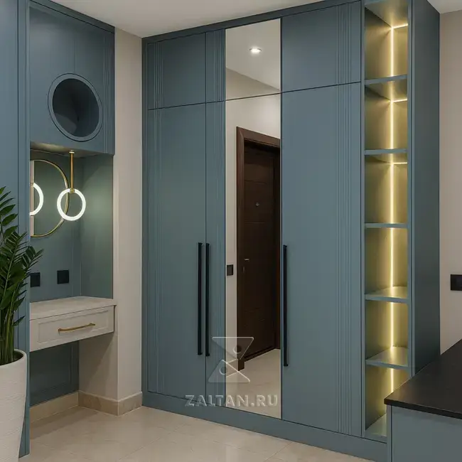 Встроенный шкаф с нишей