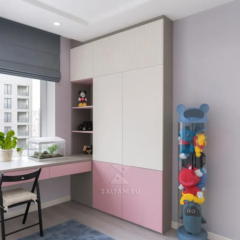 Шкаф с рабочей зоной для детской