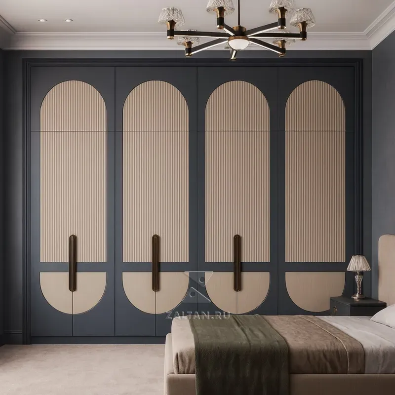 Шкаф с арочными фасадами