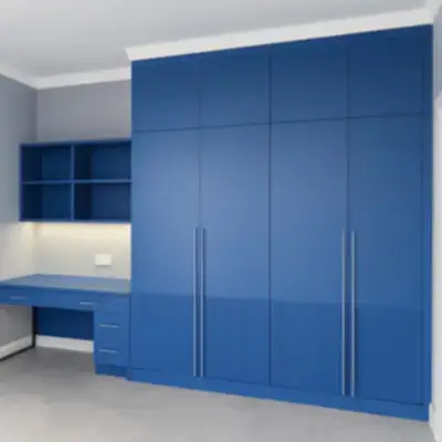 Встроенный шкаф с рабочей зоной