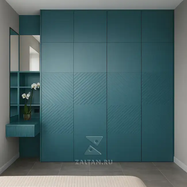 Шкаф в спальню с консолью