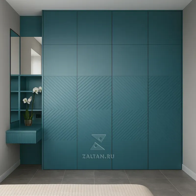 Шкаф в спальню с консолью