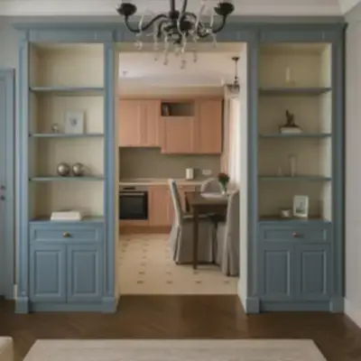 Встроенные книжные шкафы