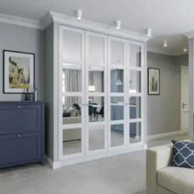 Встроенный шкаф с зеркалами