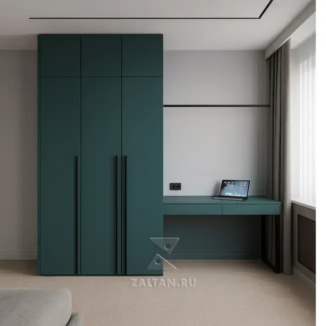 Шкаф рабочая зона зелёный