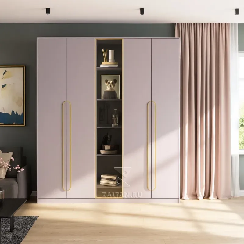 Шкаф с нишей и витриной