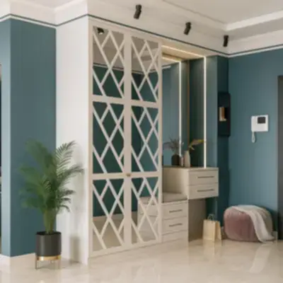 Шкаф в прихожую с зеркалами