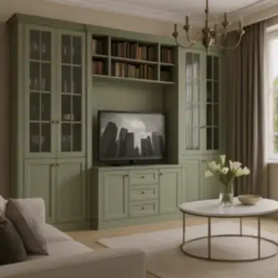 Классическая стенка в гостиную